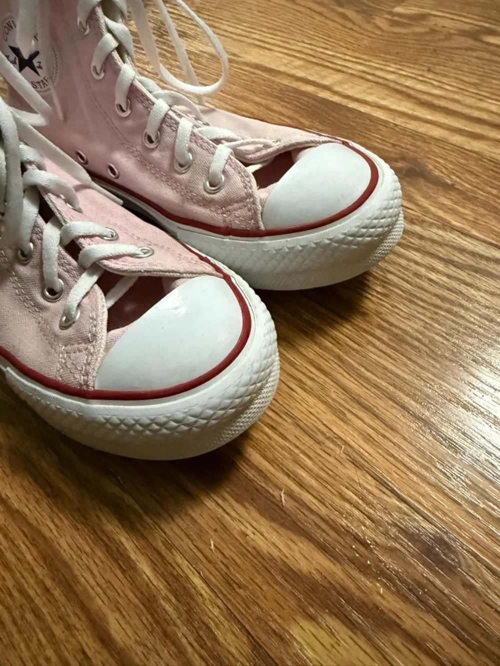 Pink Converse High Top Sneakers Juniors Size 3